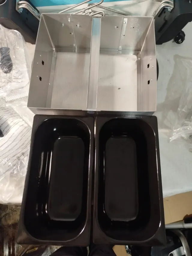 Freidora doble acero inox Tristar 6L