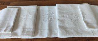 Lenzuolo con 2 Federe Monogramma EZ Cotone Lino