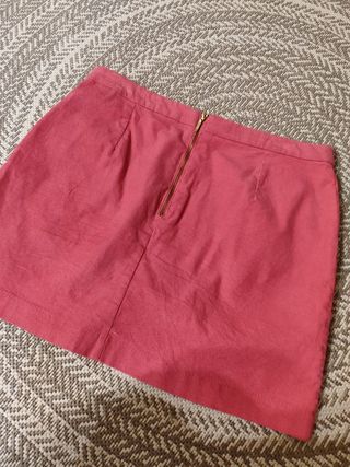 Falda micropana rosa