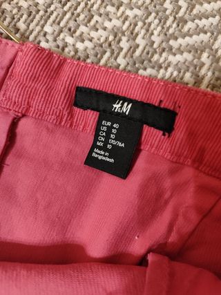 Falda micropana rosa