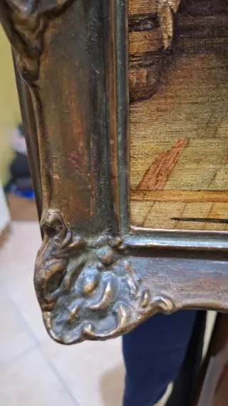 Quadro dipinto a mano da antiquariato