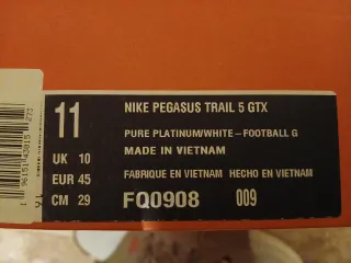 Nike Pegasus Trail 5 GTX Gris Naranja