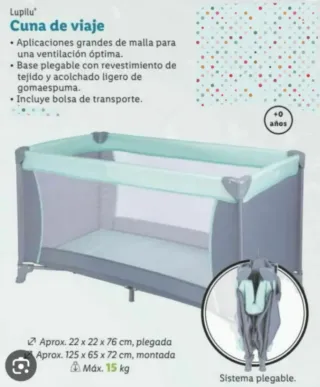 Cuna de viaje Lupilu