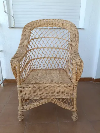 2 Sedie/Poltrone in Vimini