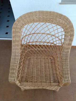 2 Sedie/Poltrone in Vimini