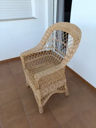 2 Sedie/Poltrone in Vimini