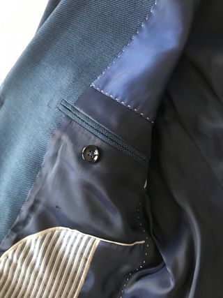 Traje Zara T.48 Azul