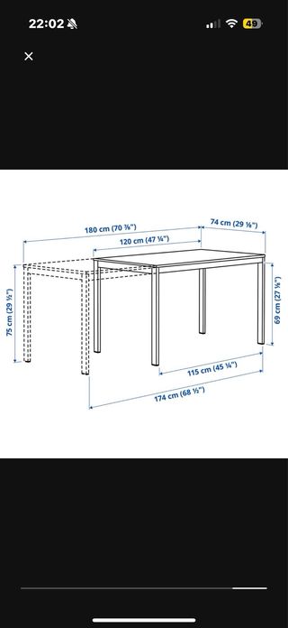 SOLO MESA EXTENSIBLE DE MADERA