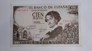 100 Pesetas 1965 Serie T447