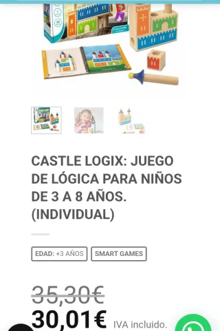 Juego Lógica Castle Logix Smart Games