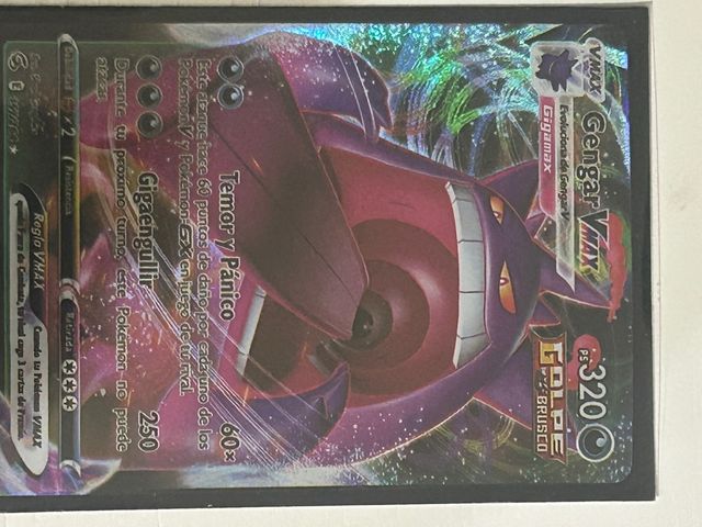 Carta Pokémon Gengar VMAX Gigamax + funda