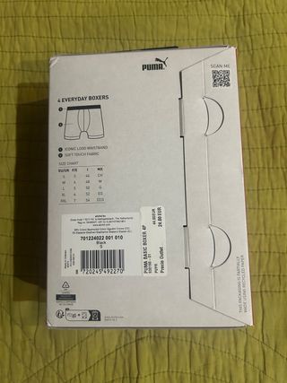 Pack 4 Boxer Puma Talla S