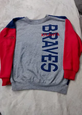 Sudadera Starter Atlanta Braves umisex Gris y azul