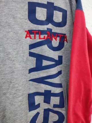 Sudadera Starter Atlanta Braves umisex Gris y azul