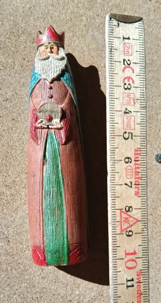 Belén 6 figuras imitación madera