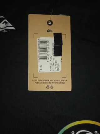 Camiseta Quiksilver Negra Talla S