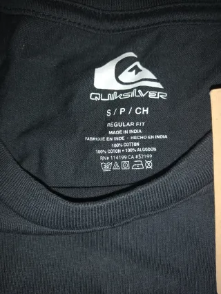Camiseta Quiksilver Negra Talla S