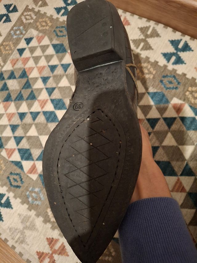 Camperos donna neri con cerniera laterale