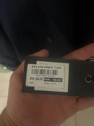 Abrigo DRAN azul talla M