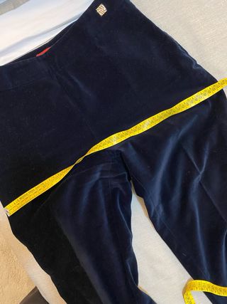 Pantalón CH de terciopelo azul