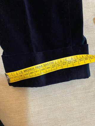 Pantalón CH de terciopelo azul