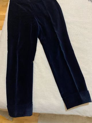 Pantalón CH de terciopelo azul