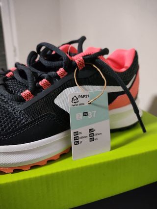 Zapatillas Kalenji Run Active Grip W Gris Coral