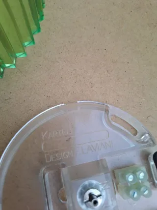 Lampada da soffitto Kartell verde trasparente