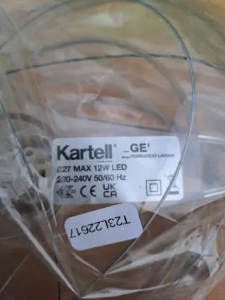 Lampada da soffitto Kartell verde trasparente