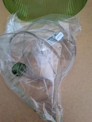 Lampada da soffitto Kartell verde trasparente