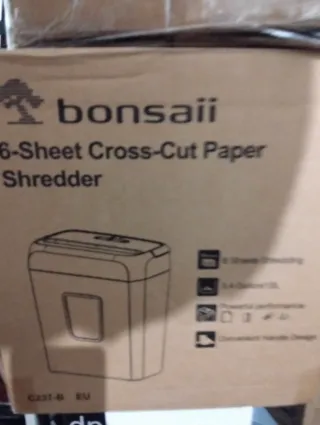 Picadora de papel Bonsaii 6 hojas