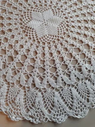 Centrotavola uncinetto bianco cotone