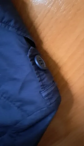 Gabardina Stradivarius Azul Talla S