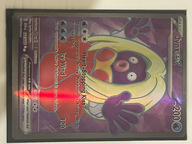 Carta Pokémon Jynx EX 191/163 + funda