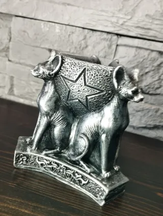 Scultura Triade Gatti Gothic