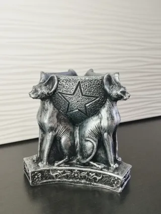 Scultura Triade Gatti Gothic