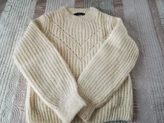 Jersey Mango Beige Mujer