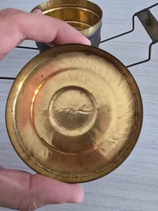 Scatola Porta Pranzo Tiffin Vintage Ottone