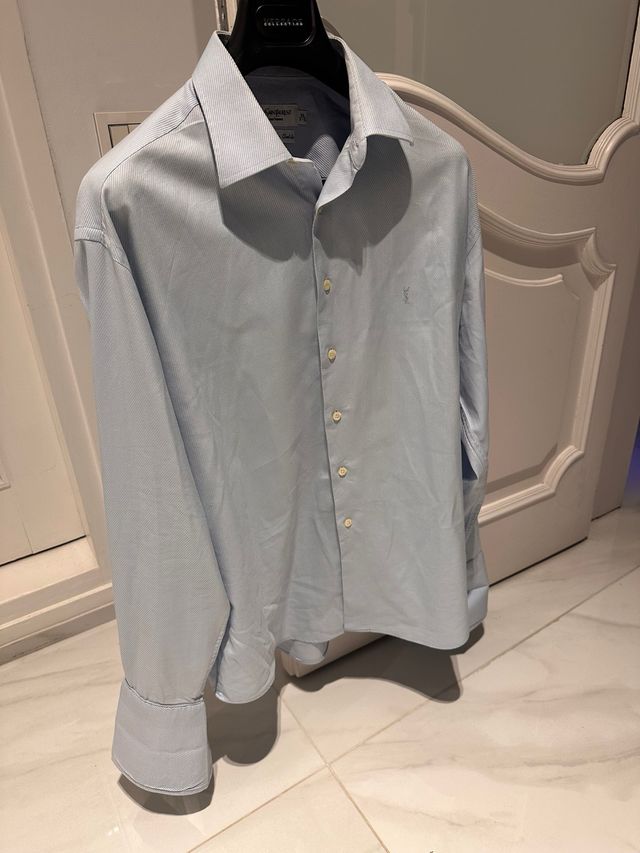 Camisa Yves Saint Laurent Azul Talla XL