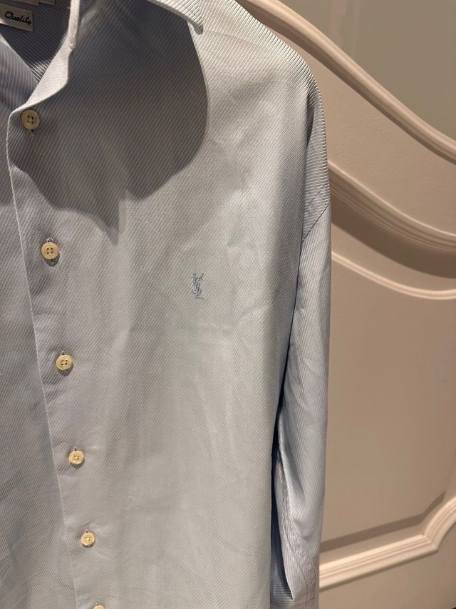 Camisa Yves Saint Laurent Azul Talla XL