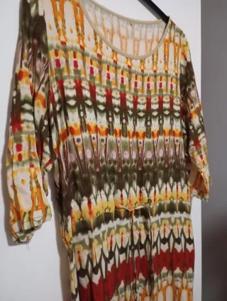 Vestido estampado multicolor