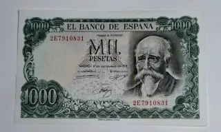 Billete 1000 Pesetas 1971 Serie 2E79