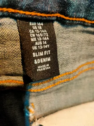 Pantalón tejano H&M niño 13-14 años