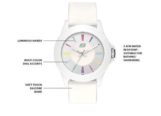 Reloj Skechers Blanco con Detalles Multicolor