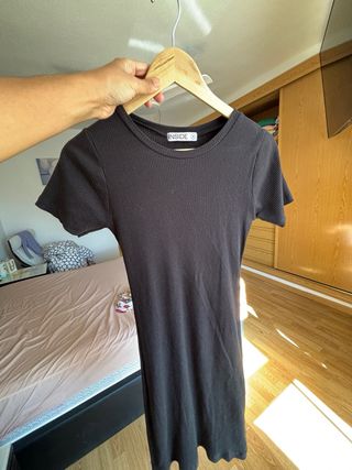 Vestido negro corto Inside Talla M