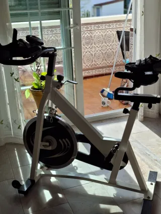 Bicicleta Spinning Blanca