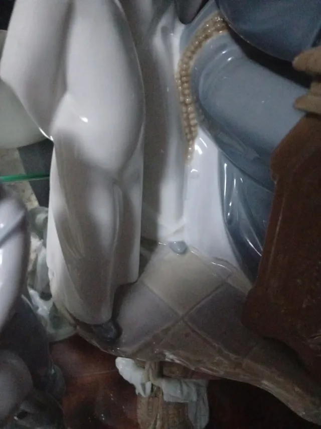 Lladro Monja Órgano Niños Porcelana