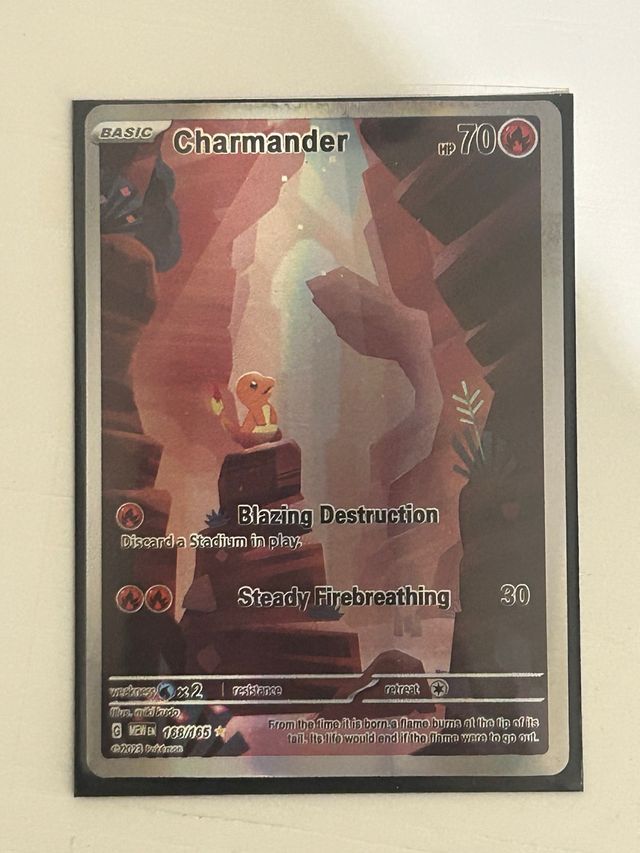Carta Pokémon Charmander 168/165