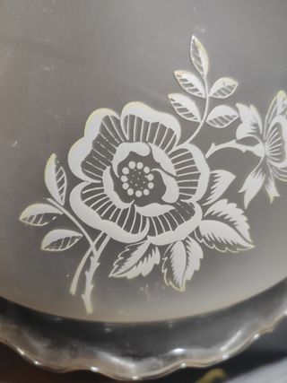 Lampada da soffitto in vetro vintage