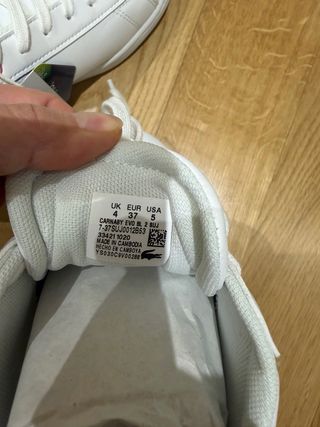 Zapatillas Lacoste Blancas y Rosas